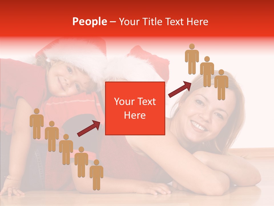 People Xmas White PowerPoint Template
