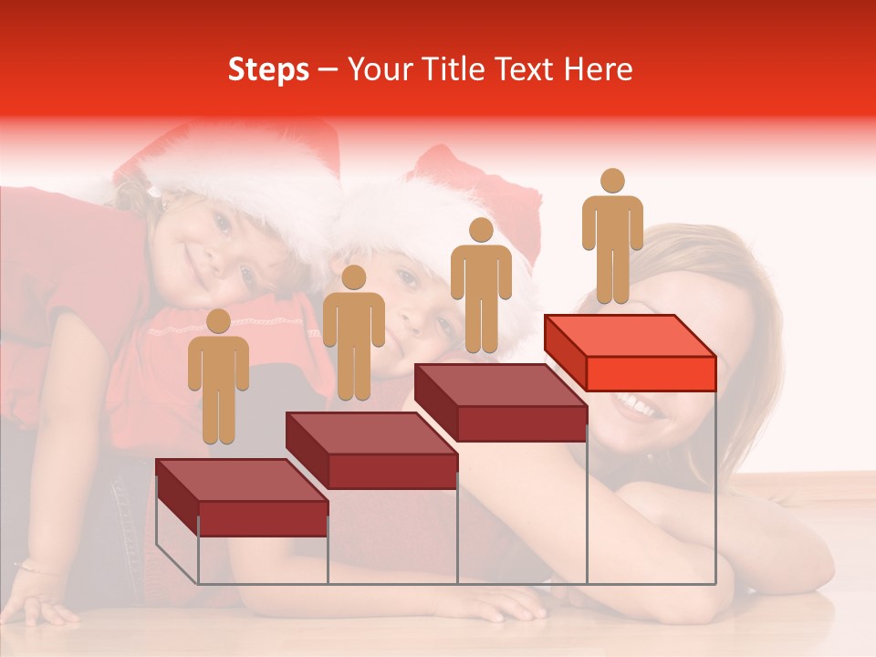 People Xmas White PowerPoint Template