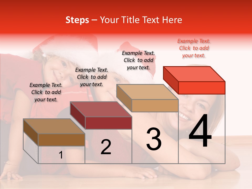 People Xmas White PowerPoint Template