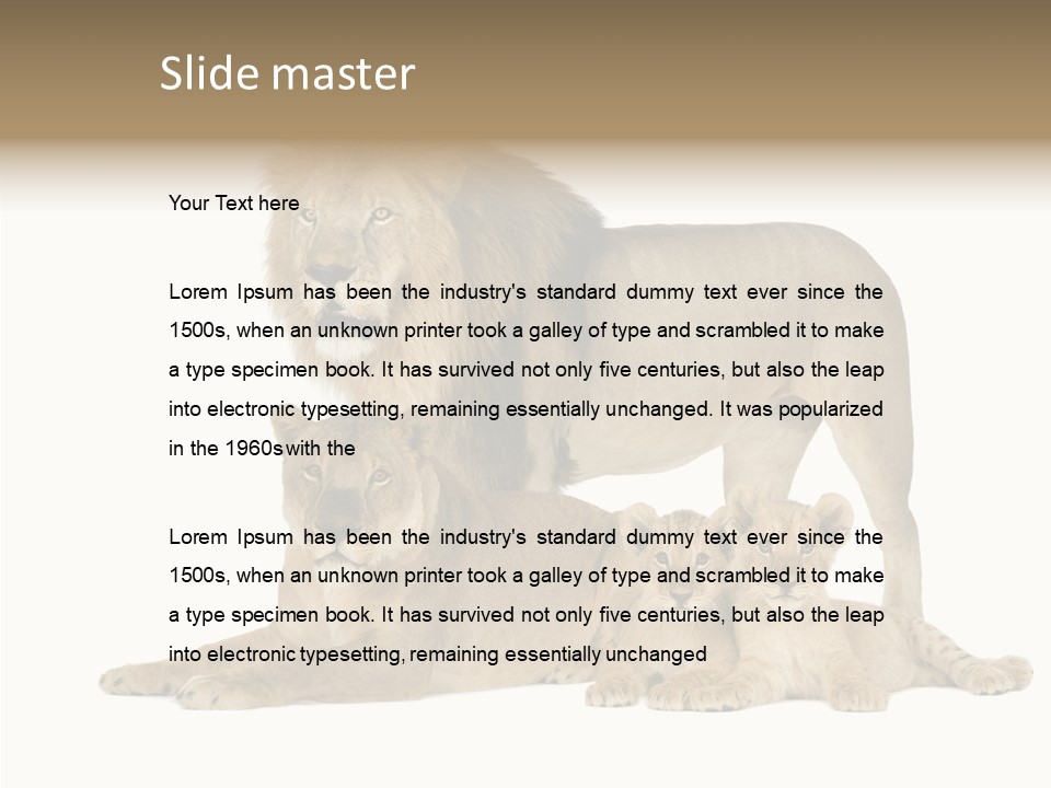 Isolated Pair Many PowerPoint Template