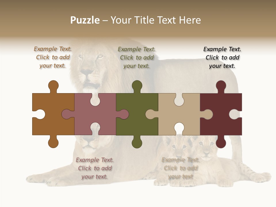 Isolated Pair Many PowerPoint Template