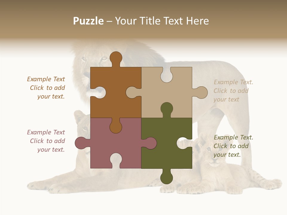 Isolated Pair Many PowerPoint Template