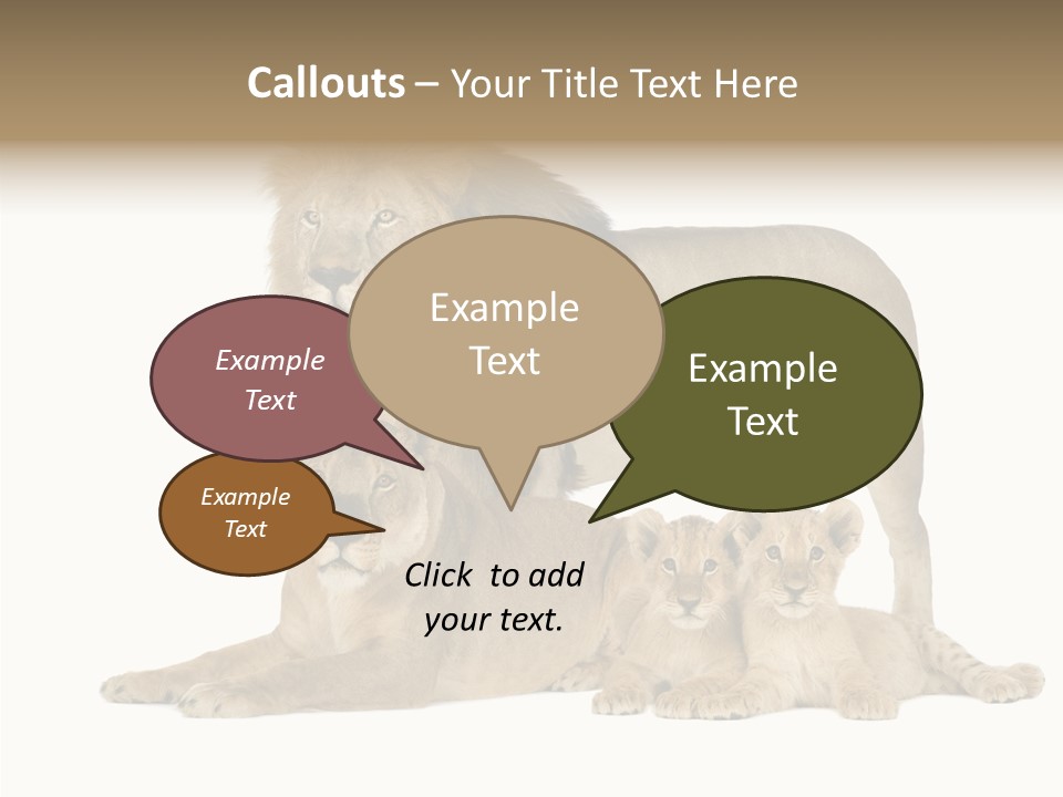 Isolated Pair Many PowerPoint Template