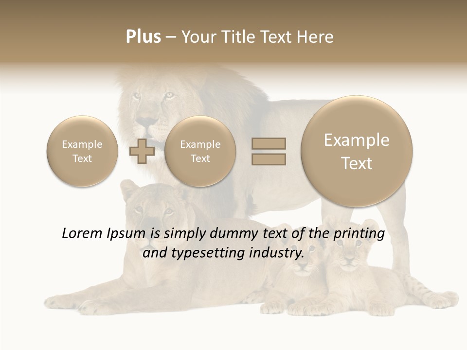 Isolated Pair Many PowerPoint Template