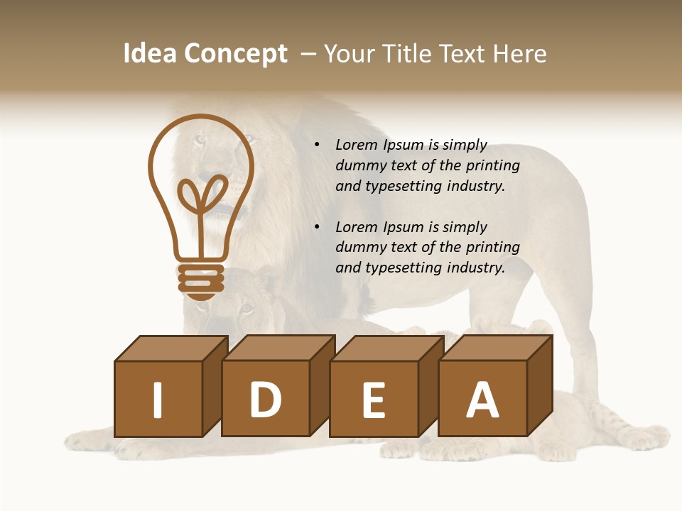 Isolated Pair Many PowerPoint Template