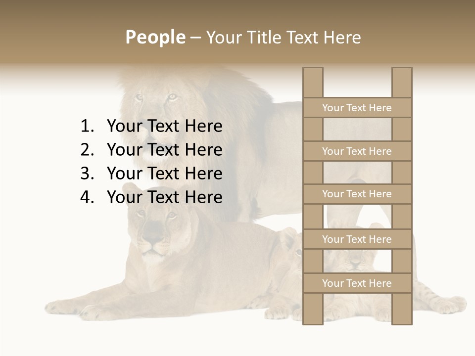 Isolated Pair Many PowerPoint Template
