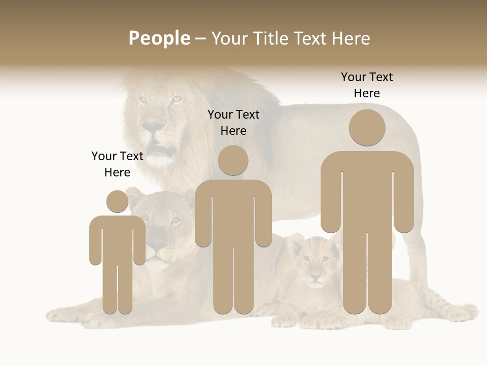 Isolated Pair Many PowerPoint Template