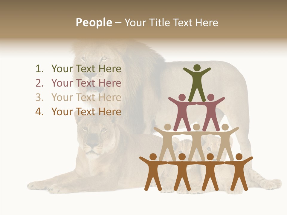 Isolated Pair Many PowerPoint Template