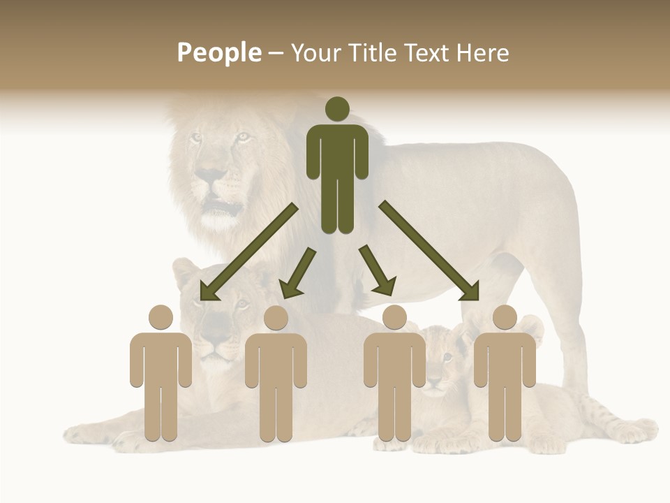 Isolated Pair Many PowerPoint Template