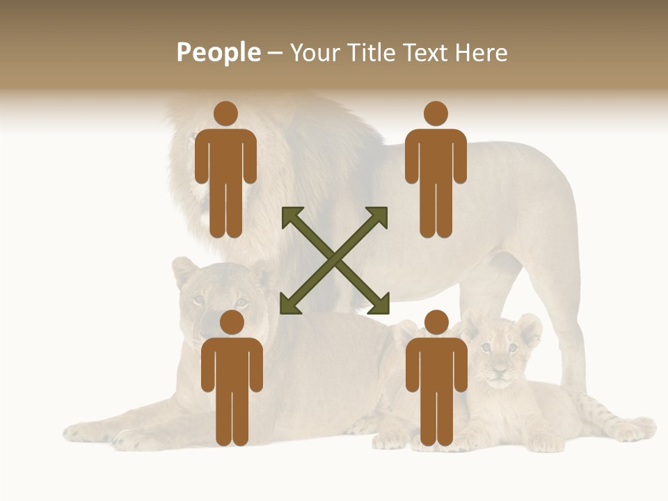 Isolated Pair Many PowerPoint Template