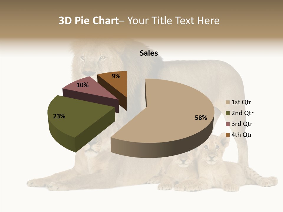 Isolated Pair Many PowerPoint Template