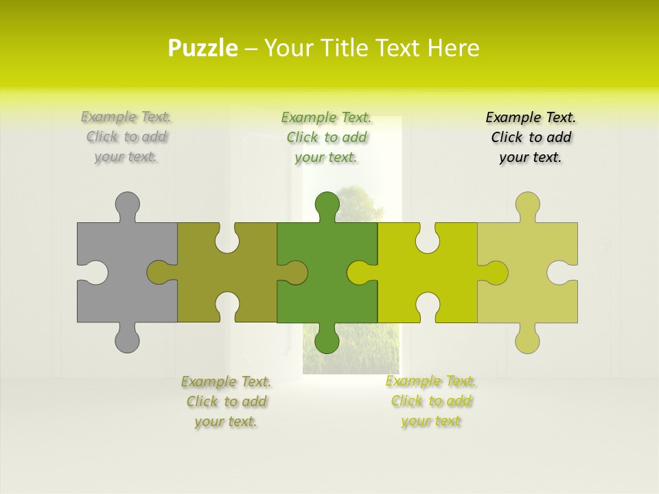 Freedom Domestic Door PowerPoint Template