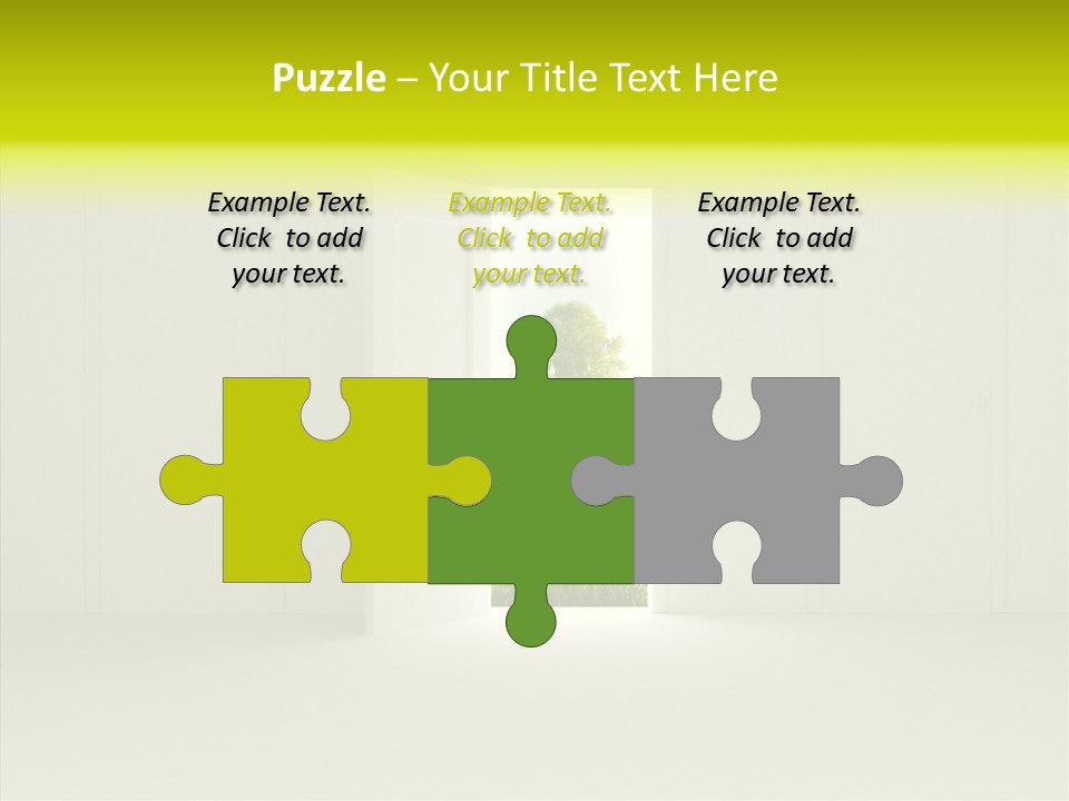 Freedom Domestic Door PowerPoint Template