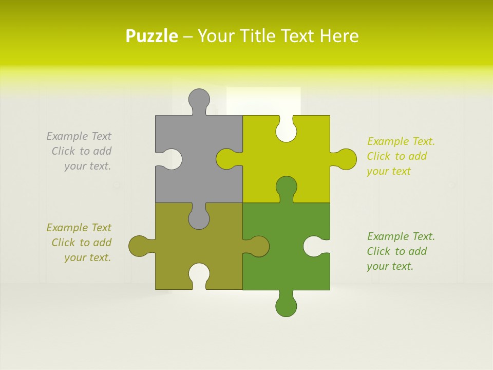 Freedom Domestic Door PowerPoint Template