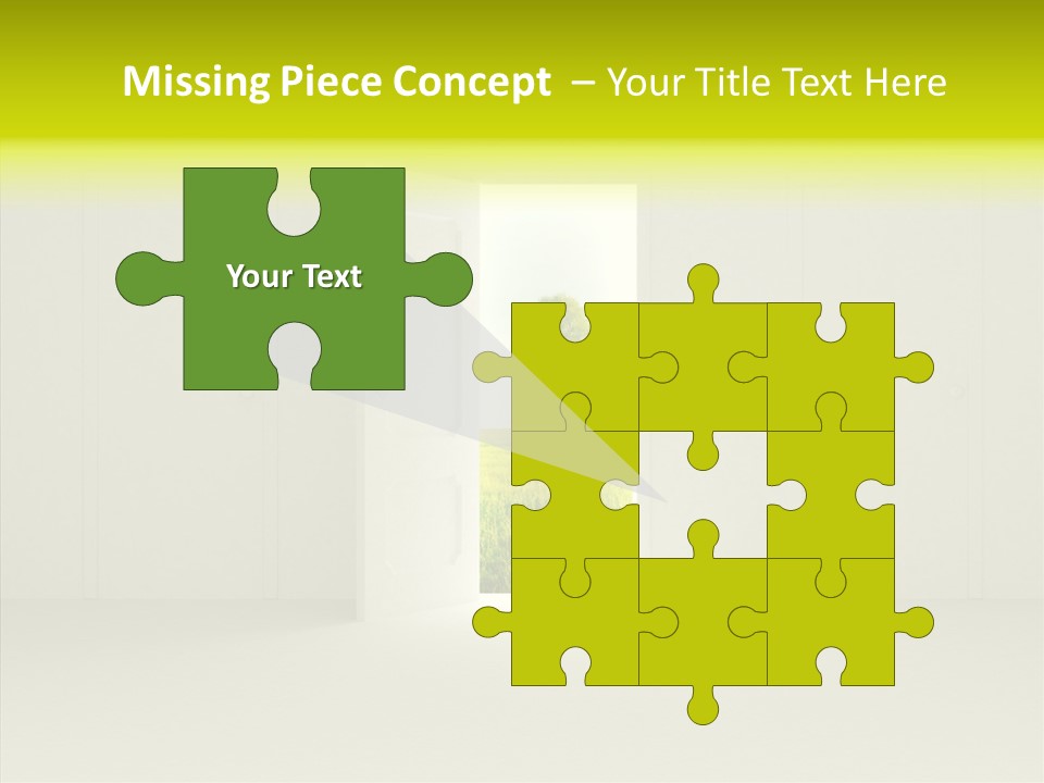 Freedom Domestic Door PowerPoint Template