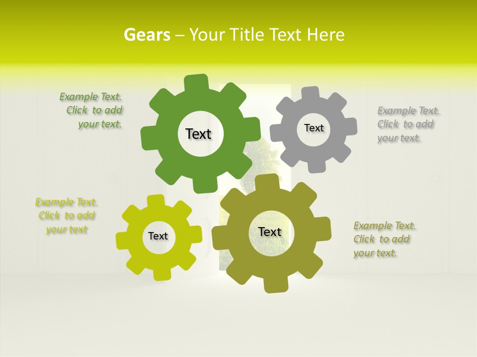 Freedom Domestic Door PowerPoint Template
