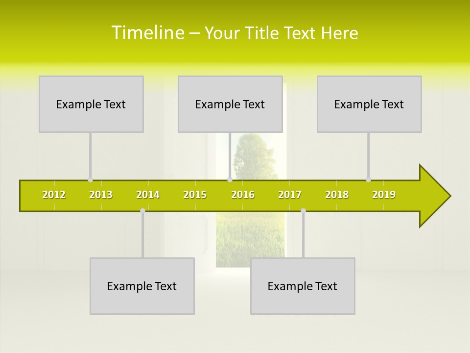 Freedom Domestic Door PowerPoint Template