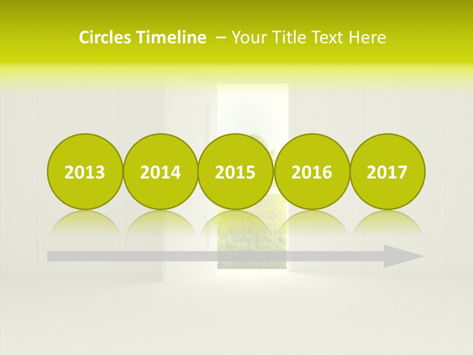 Freedom Domestic Door PowerPoint Template