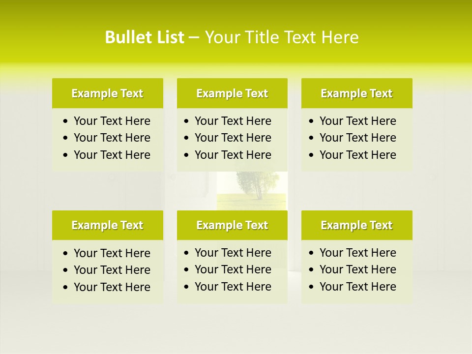 Freedom Domestic Door PowerPoint Template