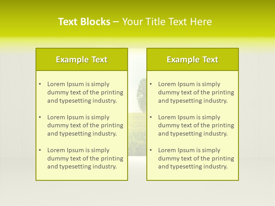 Freedom Domestic Door PowerPoint Template