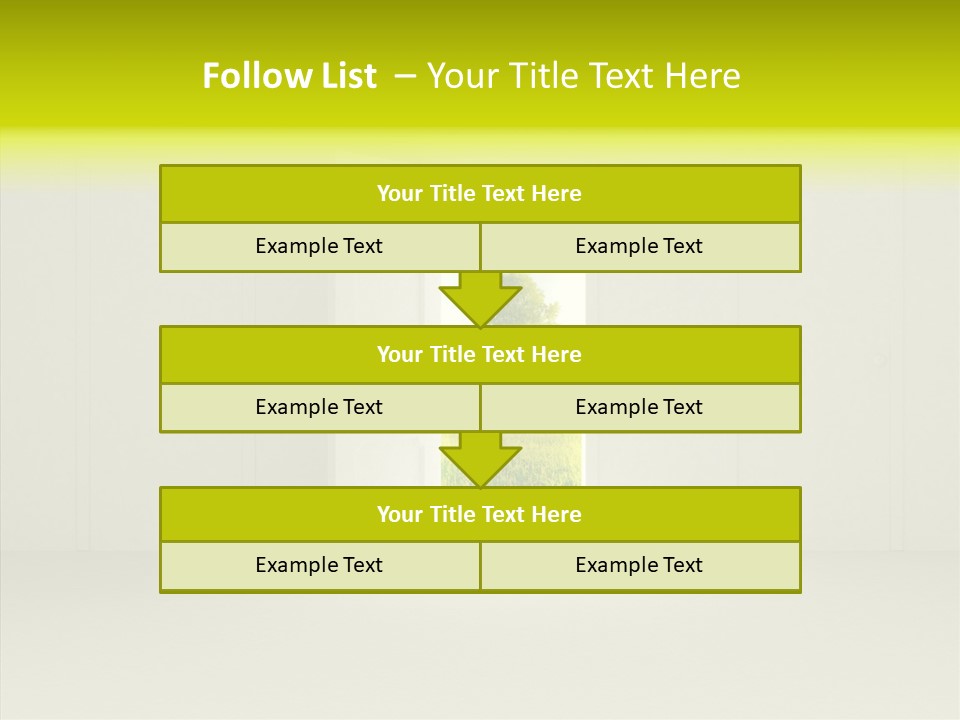 Freedom Domestic Door PowerPoint Template