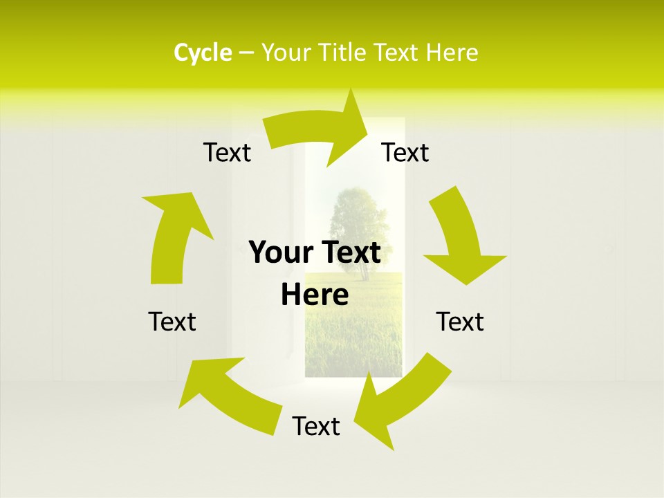Freedom Domestic Door PowerPoint Template