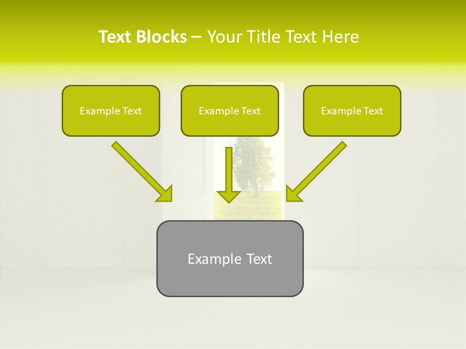 Freedom Domestic Door PowerPoint Template