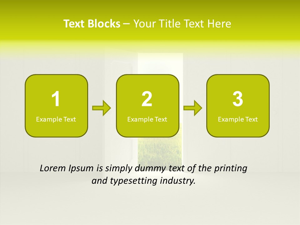 Freedom Domestic Door PowerPoint Template