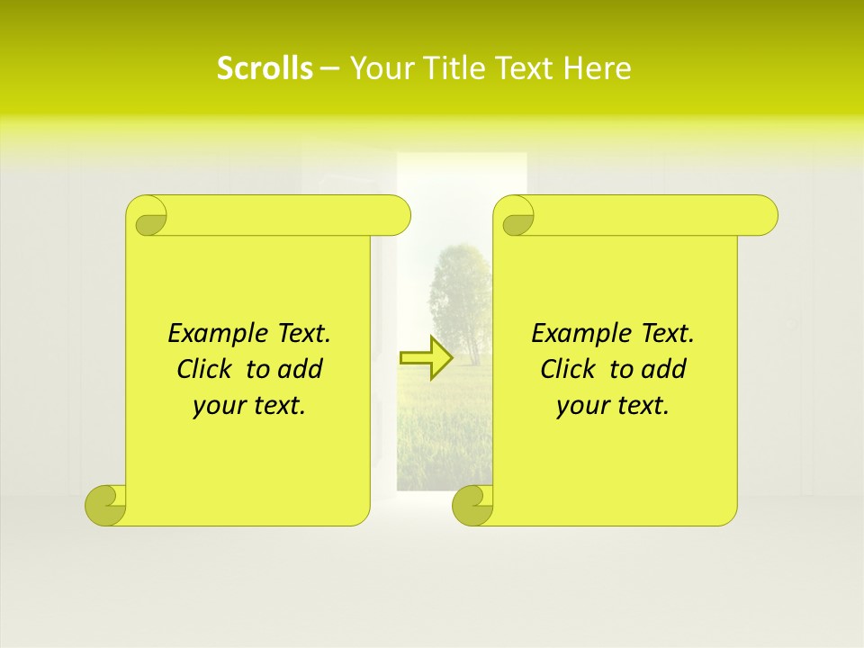 Freedom Domestic Door PowerPoint Template