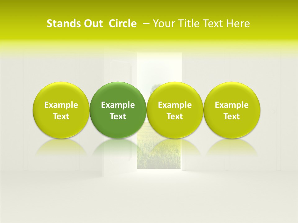 Freedom Domestic Door PowerPoint Template