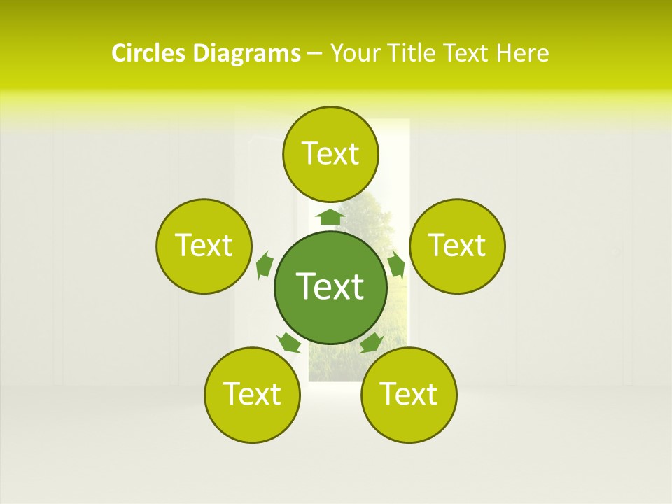 Freedom Domestic Door PowerPoint Template