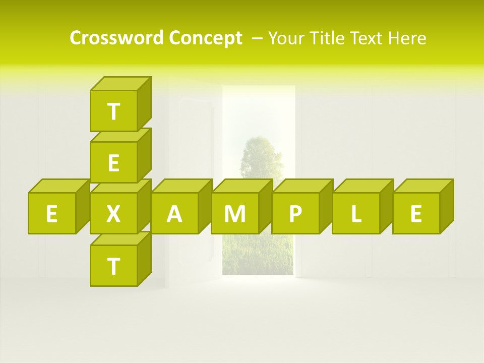 Freedom Domestic Door PowerPoint Template