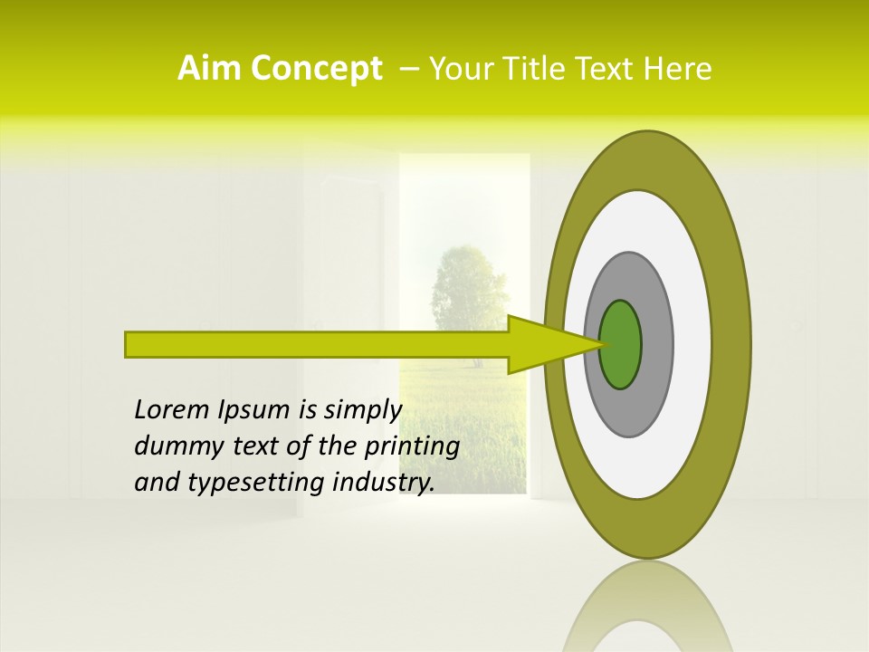 Freedom Domestic Door PowerPoint Template