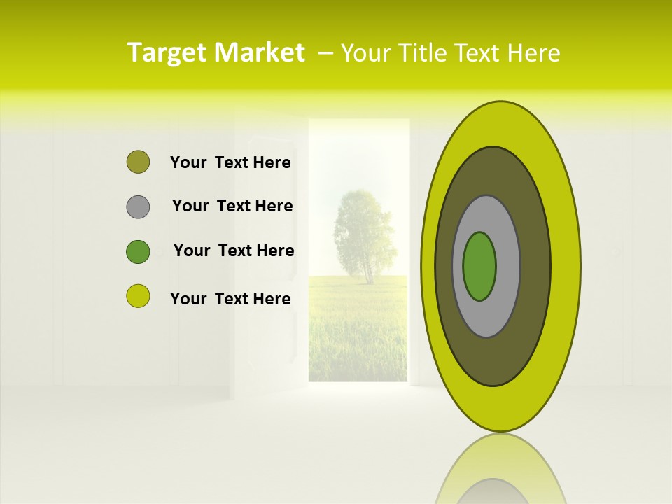 Freedom Domestic Door PowerPoint Template