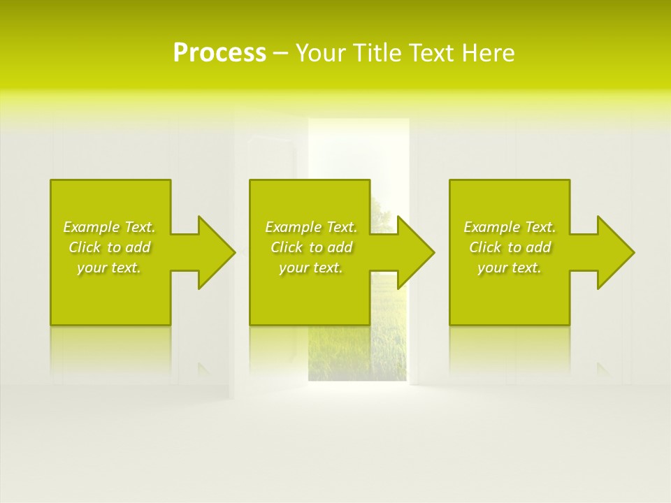 Freedom Domestic Door PowerPoint Template