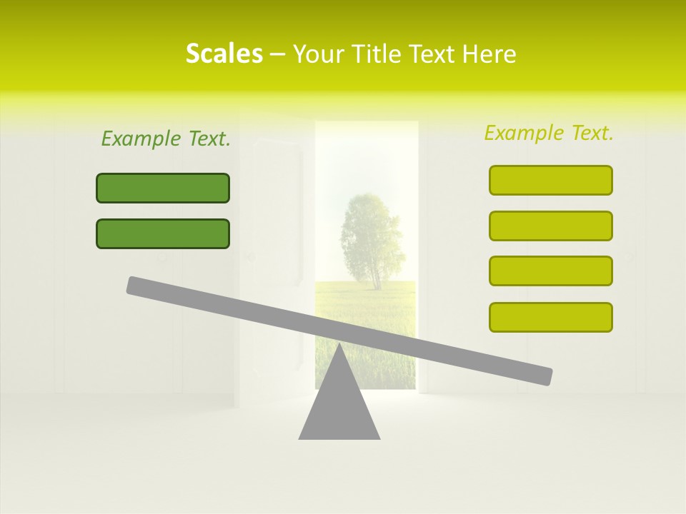 Freedom Domestic Door PowerPoint Template