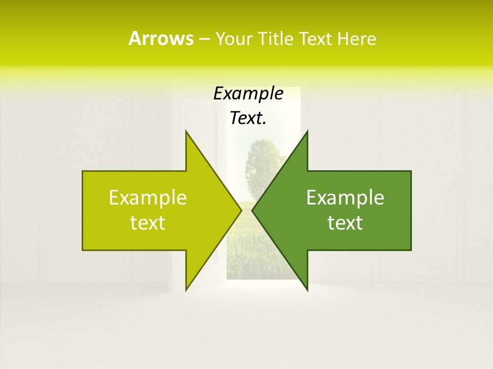 Freedom Domestic Door PowerPoint Template