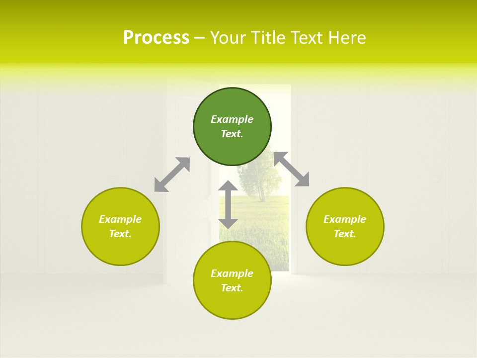 Freedom Domestic Door PowerPoint Template