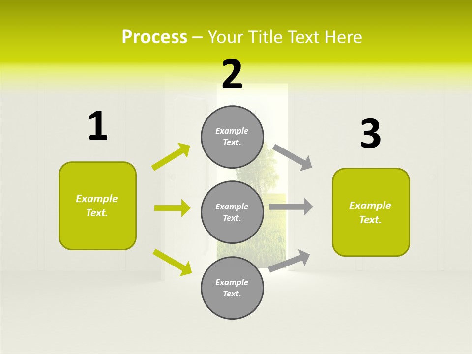 Freedom Domestic Door PowerPoint Template