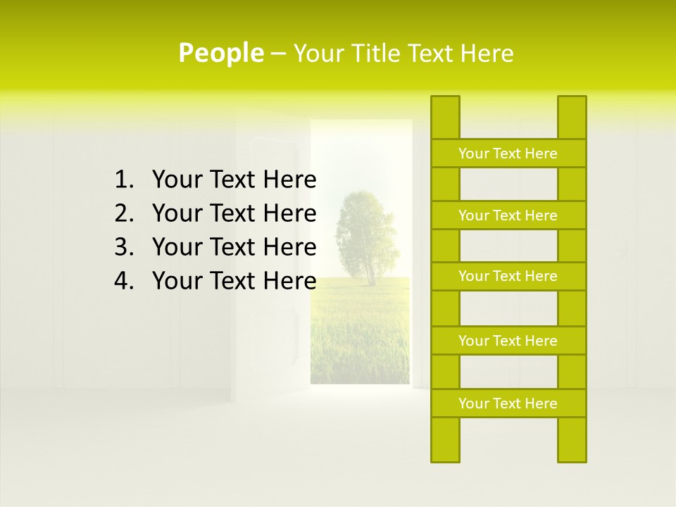 Freedom Domestic Door PowerPoint Template