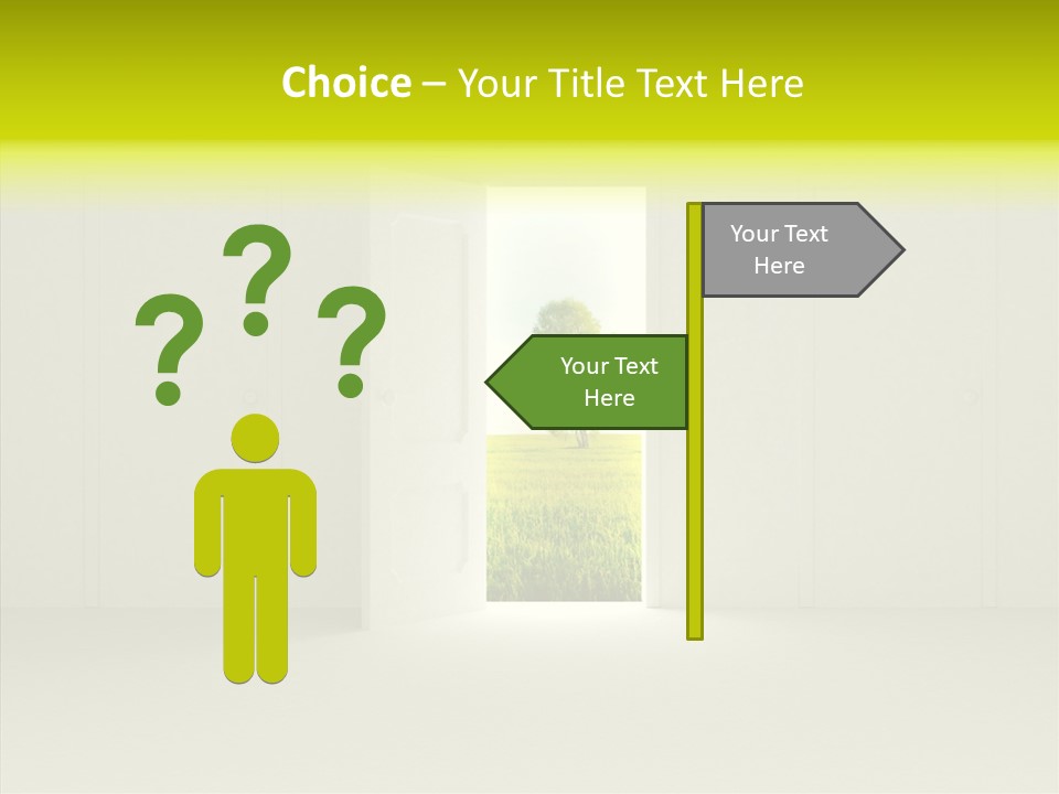 Freedom Domestic Door PowerPoint Template