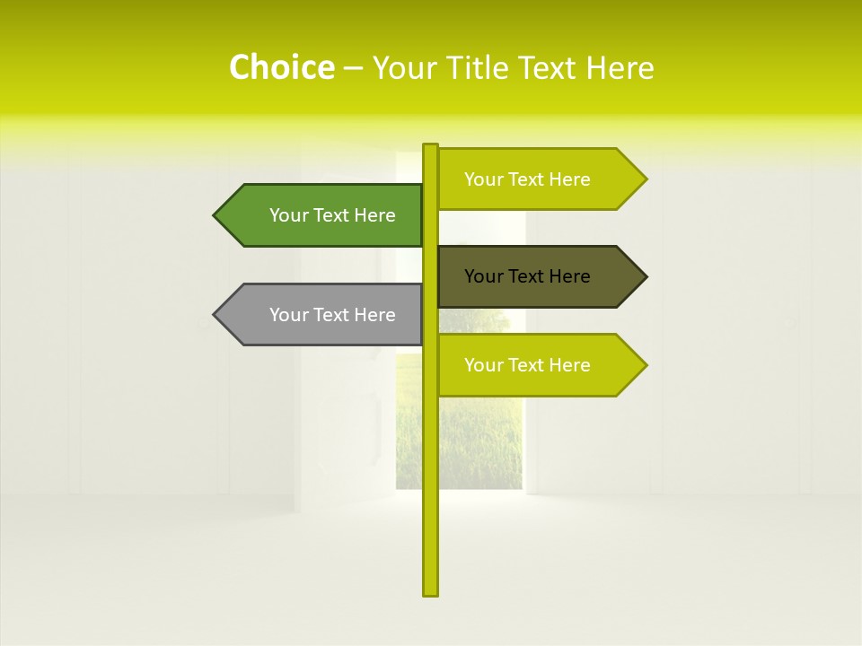 Freedom Domestic Door PowerPoint Template