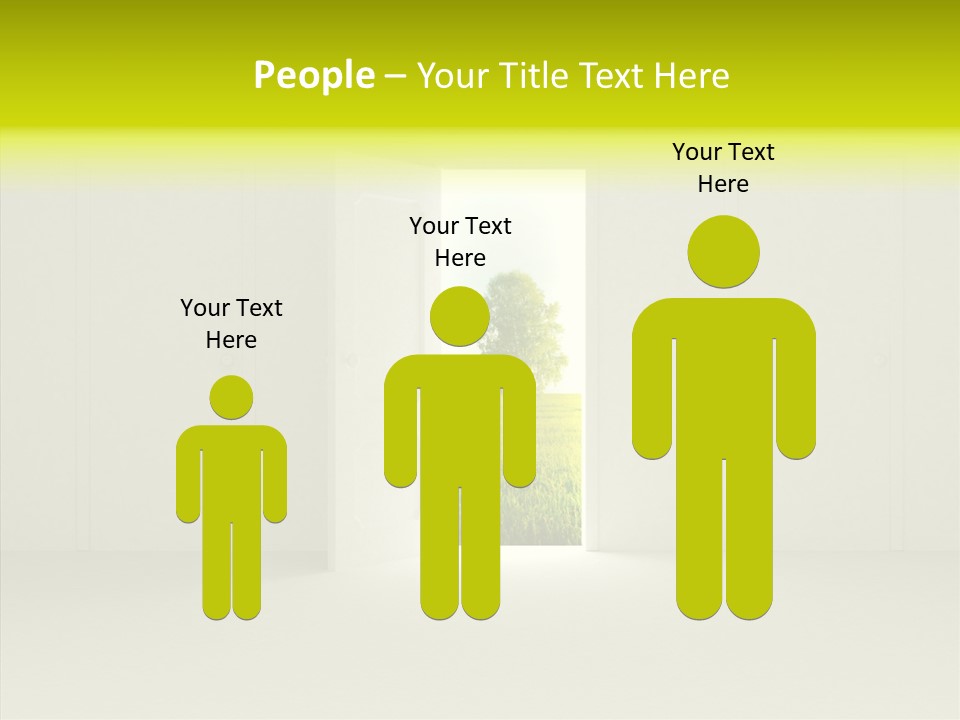 Freedom Domestic Door PowerPoint Template