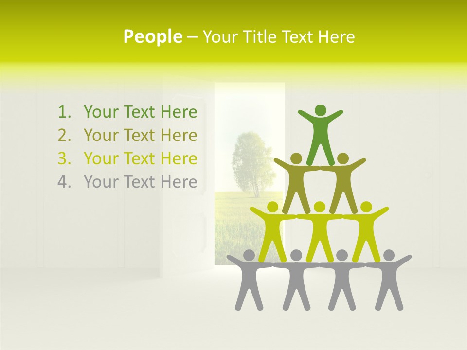 Freedom Domestic Door PowerPoint Template