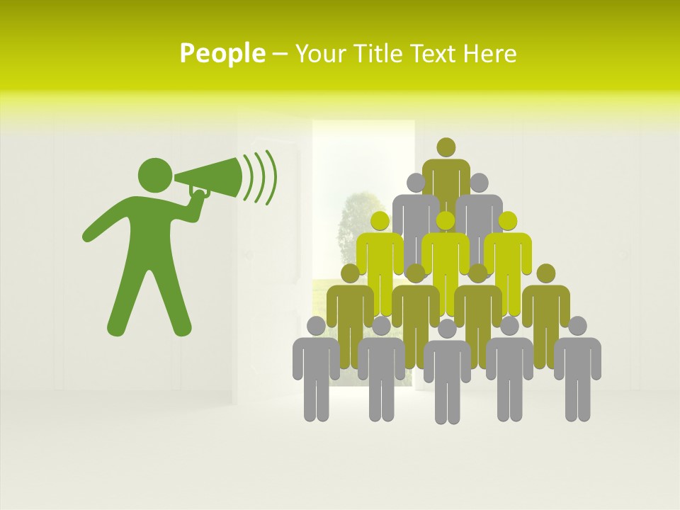 Freedom Domestic Door PowerPoint Template