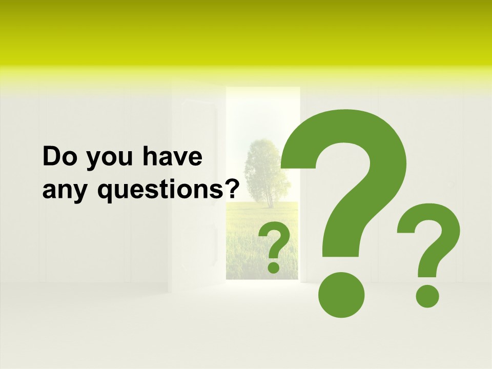 Freedom Domestic Door PowerPoint Template