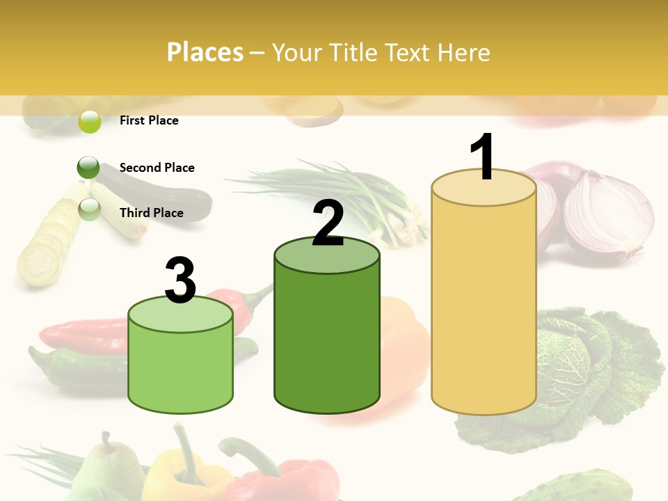 Apple Cabbage Vegetable PowerPoint Template