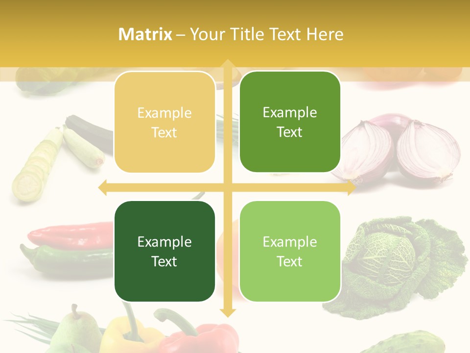 Apple Cabbage Vegetable PowerPoint Template
