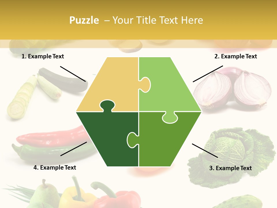 Apple Cabbage Vegetable PowerPoint Template