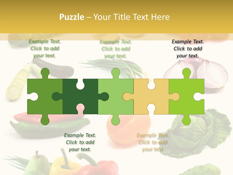 Apple Cabbage Vegetable PowerPoint Template